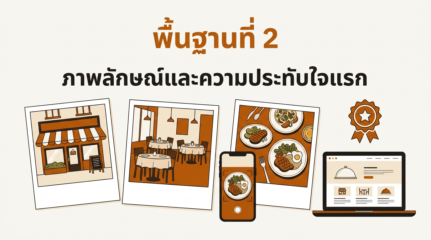 ภาพลักษณ์และความประทับใจแรก — รูปด้านนอก ด้านใน อาหาร